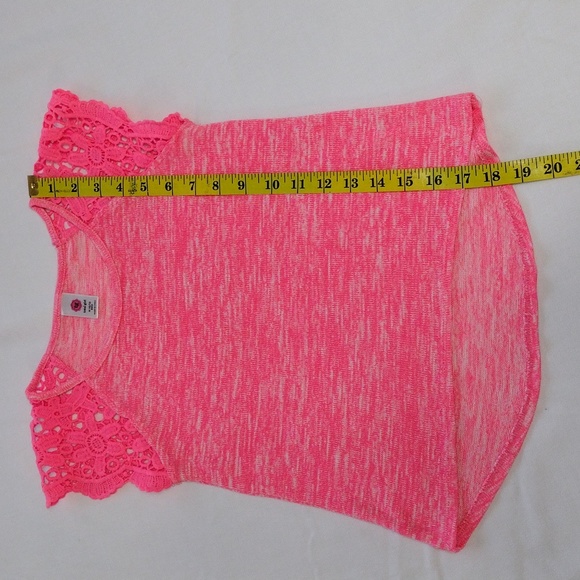 Total Girl Junior's Shirt Size M (10-12) Pink and White Blend - Picture 5 of 7